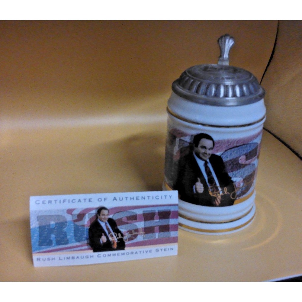 Rush Limbaugh Stein Mug Limited Edition 6th Anniversary 1994